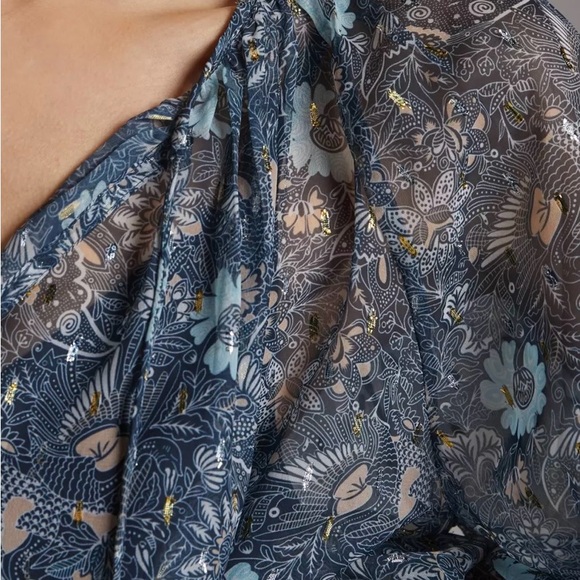 Anthropologie Let Me Be Puff-Sleeved Blouse - Picture 2 of 11